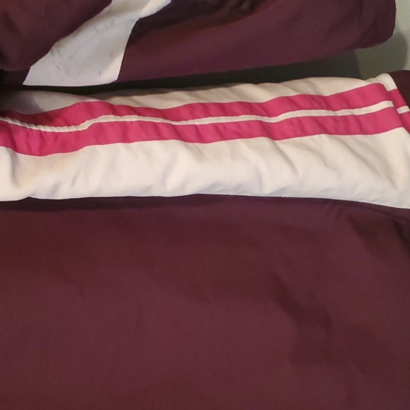 ☆HP☆ Reversible windbreaker/rain & Fleece jacket Girls S/M Pink.& Purple w/white - Picture 11 of 13